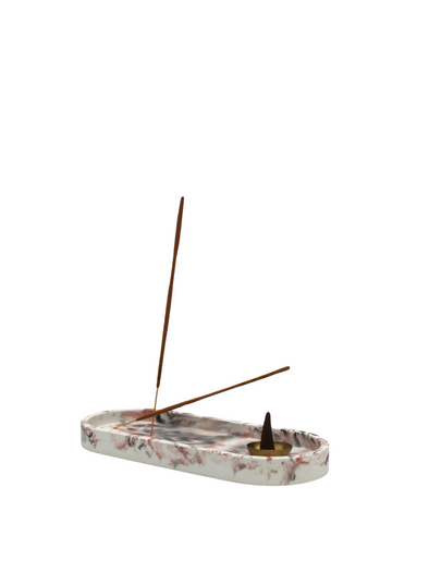 Studio 2 Multi Functional Tray/Incense Holder in Red Black from wxy.