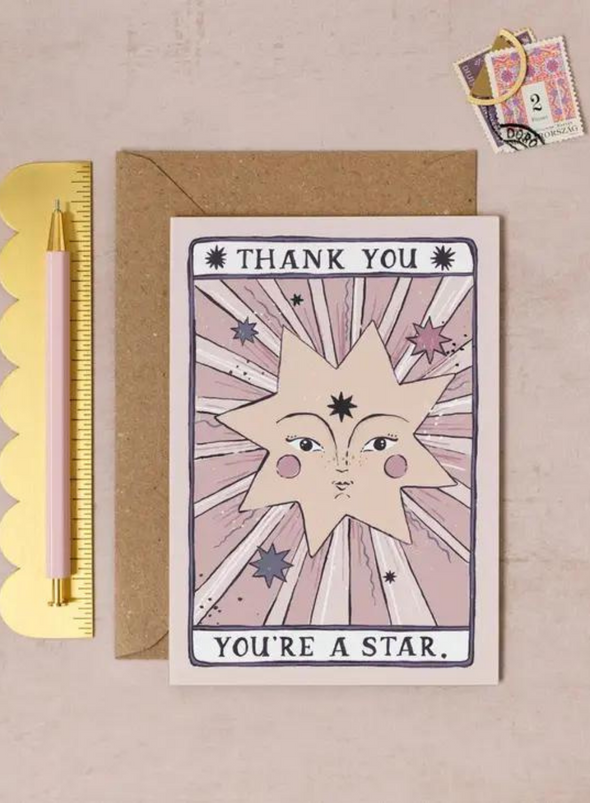 You're a Star Thank You Card from Sister Paper Co.