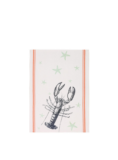 Lobster and Sea Star Kitchen Towel from Peking Handicraft