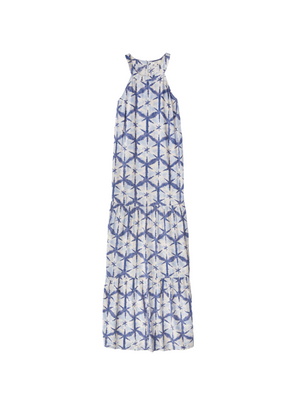 Lilo Sleeveless Dress in Blue Print from Yerse