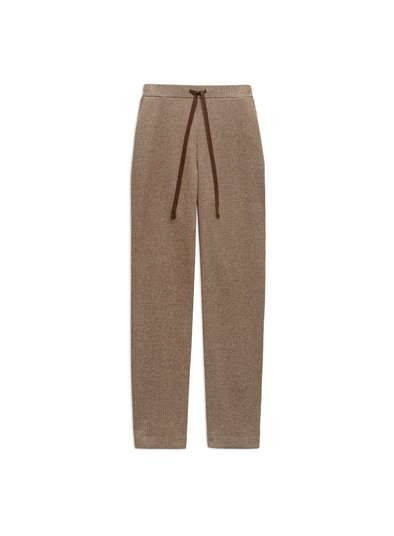 Carly Trousers in Jacquard Con Camel from Yerse