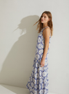 Lilo Sleeveless Dress in Blue Print from Yerse