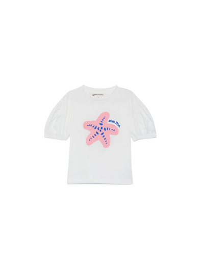 White Star Print Unisex T-Shirt from Compañia Fantastica Mini
