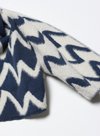 Scarf in Zig Insignia Blue/White from Far Afield