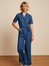 Gracie Jumpsuit Chambray in Denim Blue from King Louie