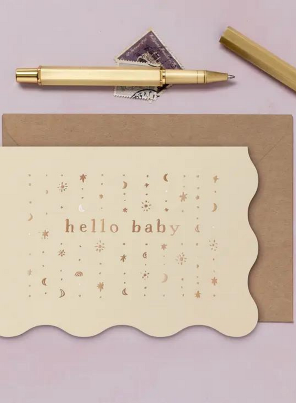 Stars Hello Baby Card from Sister Paper Co.