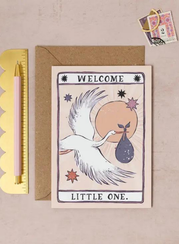 Stork New Baby Card from Sister Paper Co.