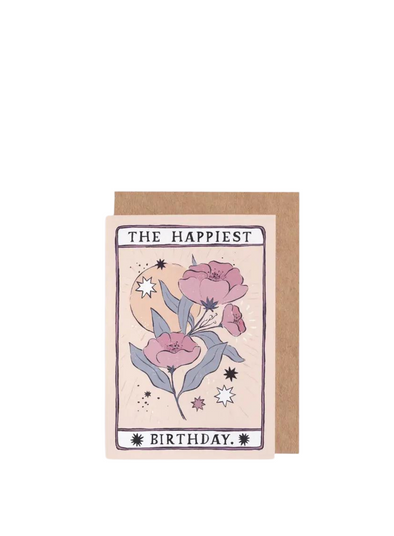 Tarot Flower Birthday Card from Sister Paper Co.