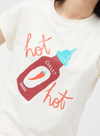 Hot Chilli Printed T-Shirt in White from Compañia Fantastica