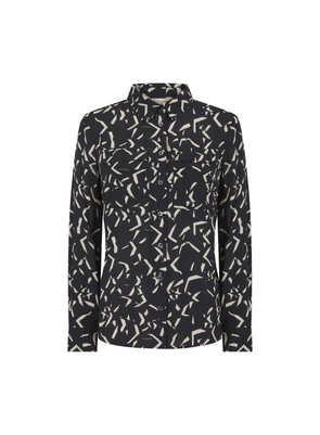 Kimberly Printed Blouse in Black from Nooki