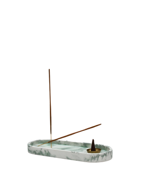 Studio 2 Multi Functional Tray/Incense Holder in Green from wxy.