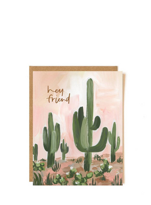 Hey Friend Cactus Card from 1Canoe2