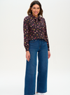 Camilla Pussybow Blouse Cutout Stars from Sugarhill