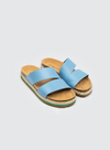 Leather Bio Sandals in Lavender Medium Blue from Nice Things