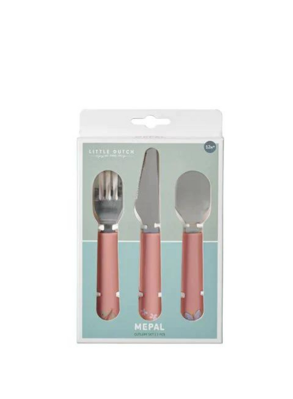 Mepal Children's Cutlery Set Flower and Butterfly from Little Dtuch