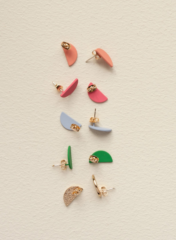 The Sticky Sis Club  earrings - sunnies in Paris Green