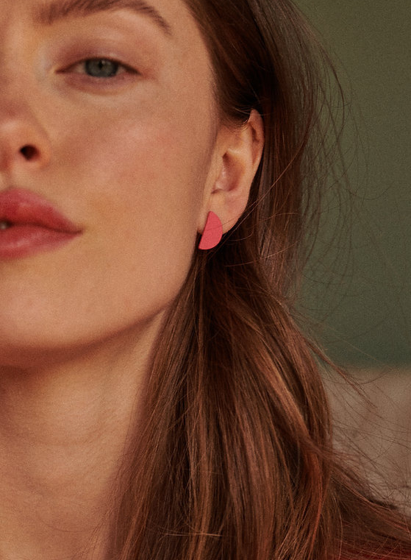 The Sticky Sis Club Earrings - Sunnies in Tulip Pink
