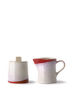 Ceramic 70's Milk Jug & Sugar Pot in Frost from HK Living