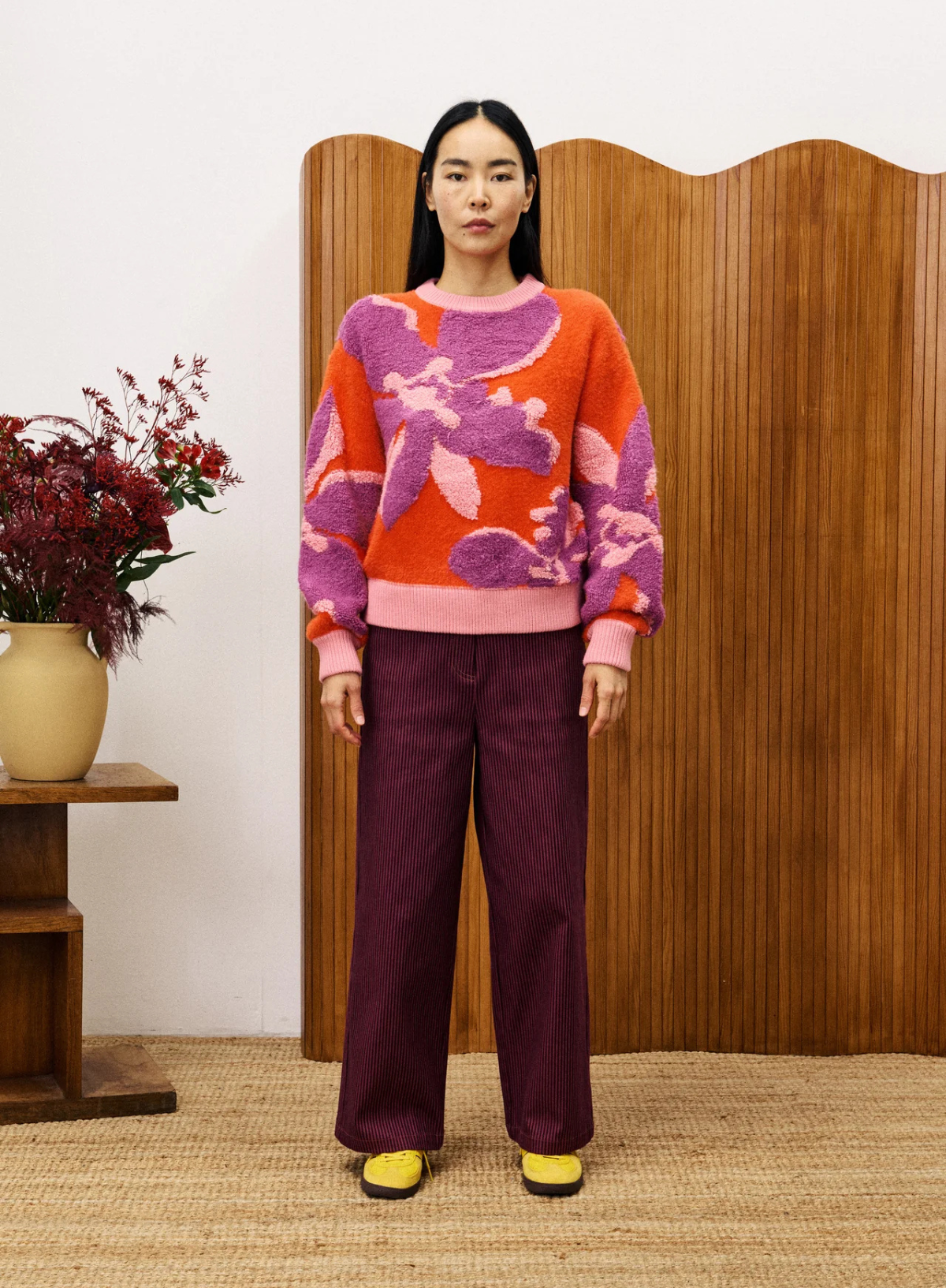 Ayme Sweater in Orange from FRNCH