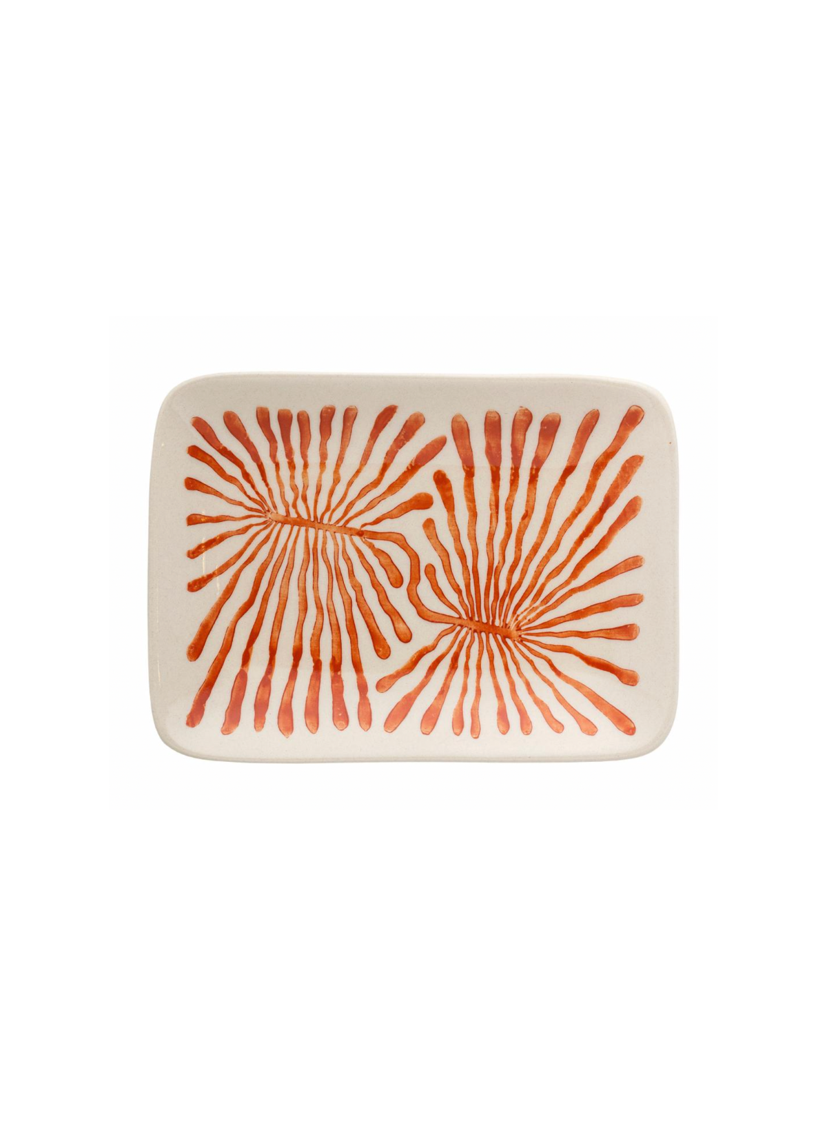 Bloomingville Rectangular Fauni Red Plate