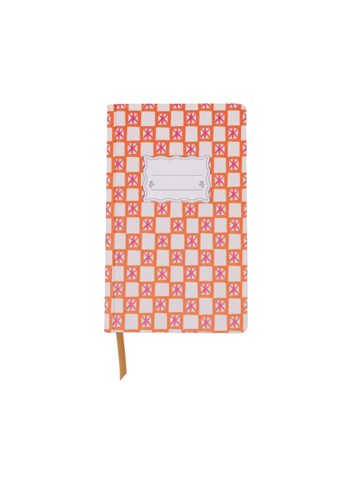 Designworks Tulip Journal Orange Check