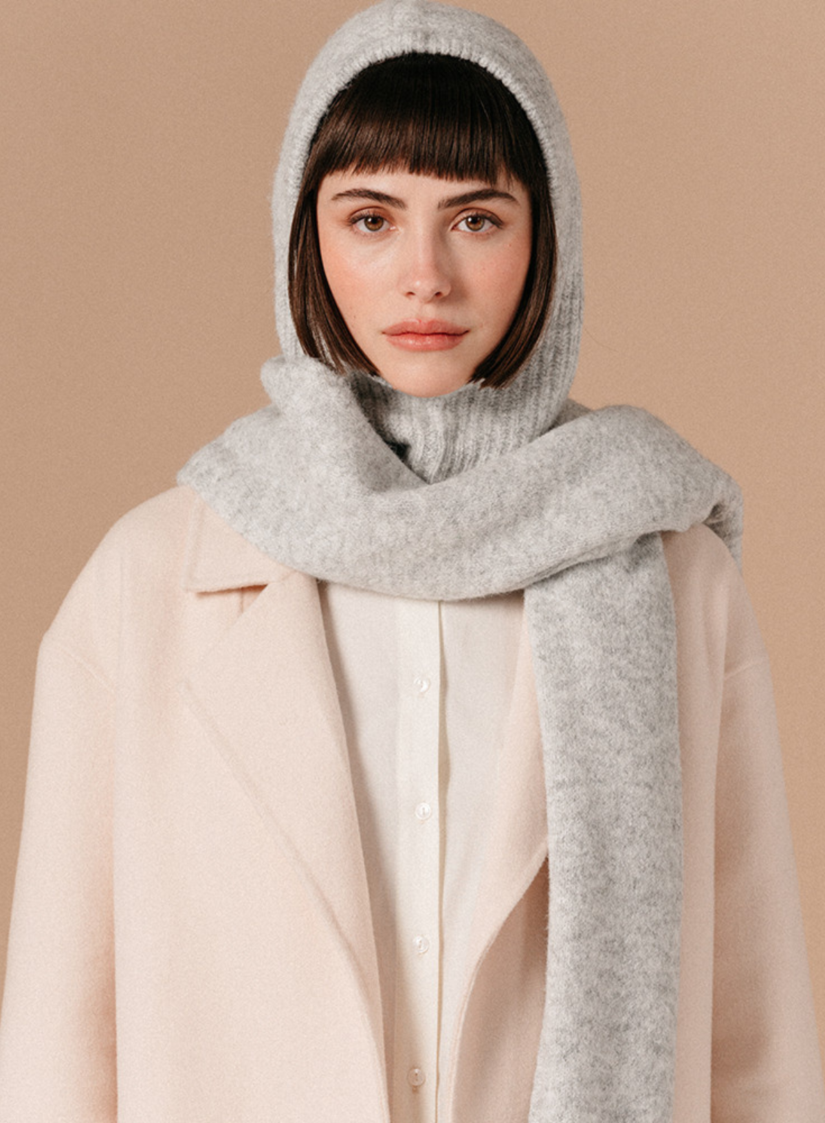 Lancelot Scarf in Grey from Grace and Mila