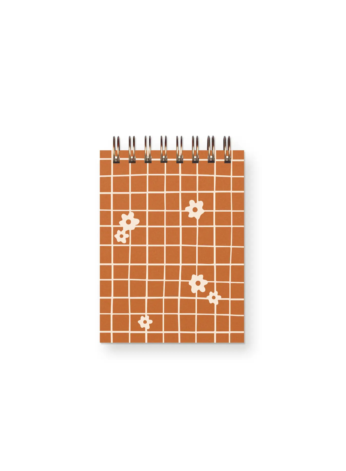 Hand-Drawn Grid Flower Mini Jotter Notebook from Ruff House Print Shop