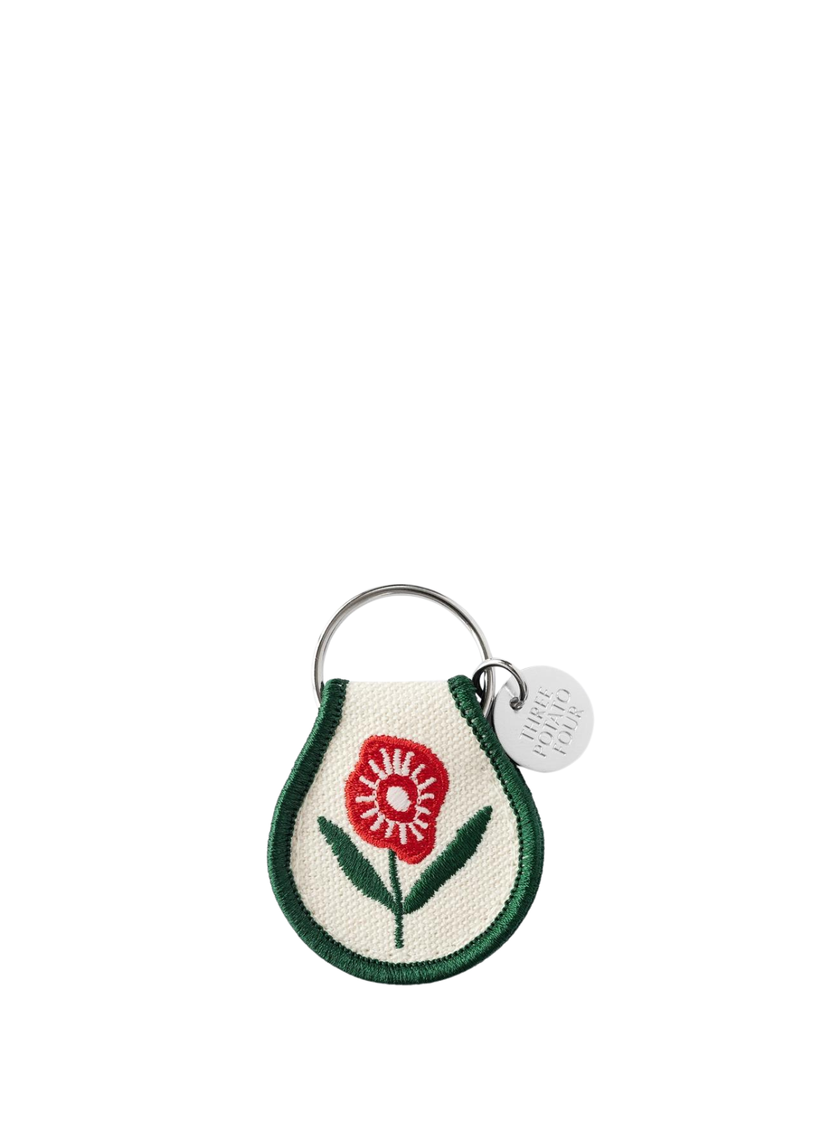 Patch Keychain - Poppy Flower from Three Potato Four