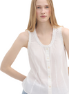 Mini Ruffles Voile Top in White from Nice Things