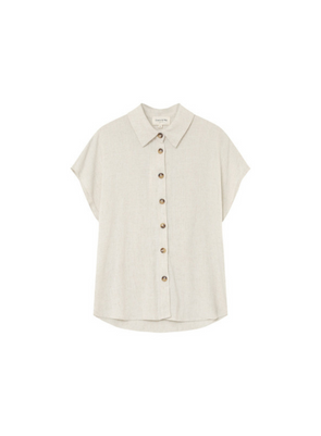 Perez Shirt in Beige from Grace & Mila