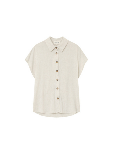 Perez Shirt in Beige from Grace & Mila
