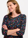 Bakari Jersey Tiered Midi Dress in Black Star Cluster from Sugarhill