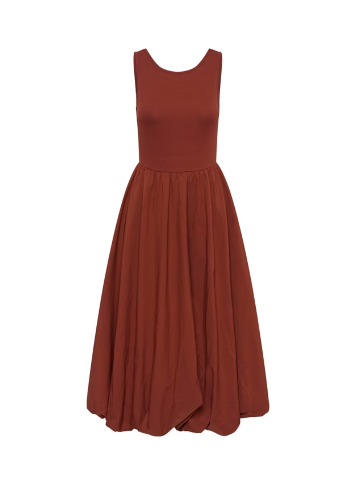 Kaffe Kirsten Strappy Dress in Burnt Henna