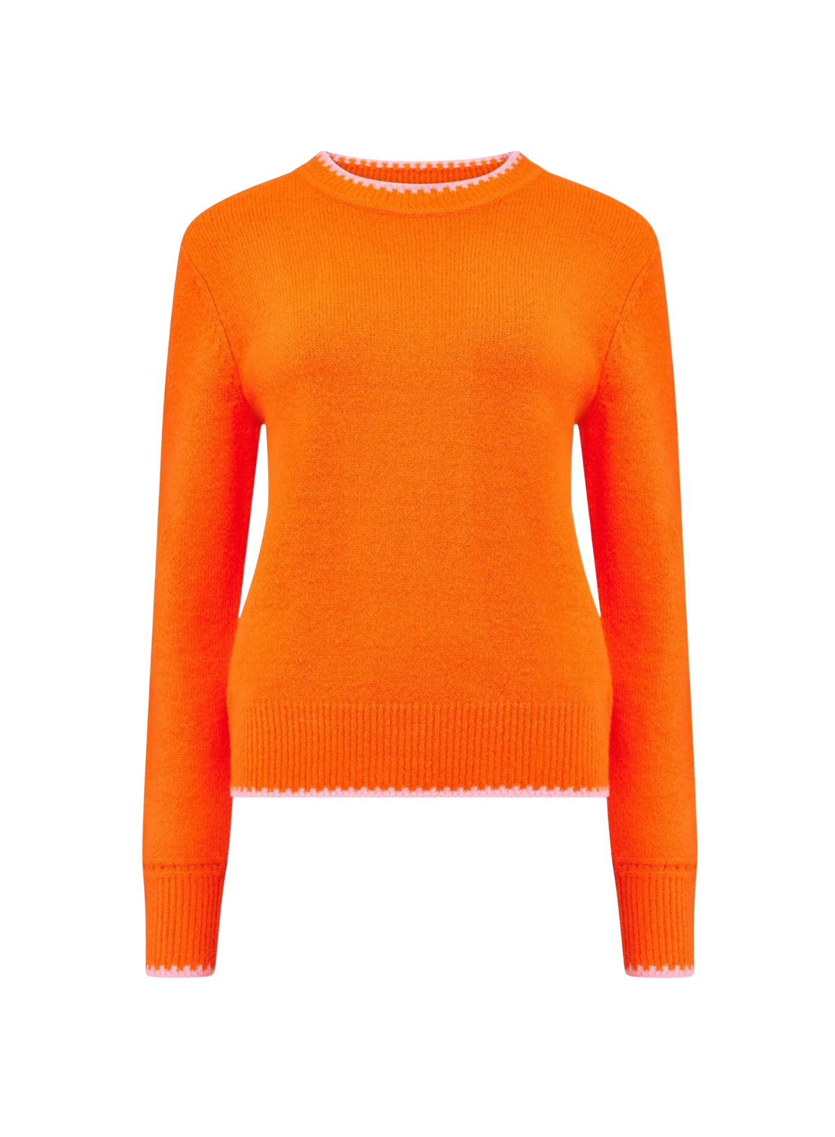 Sugarhill Helena Pink Tipping Orange Jumper