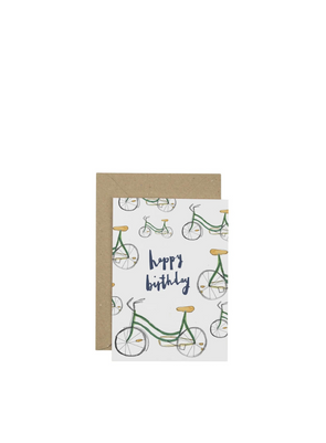 Happy Birthday Bike Greetings Card from Plewsy