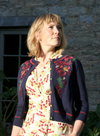 Vera Large Embroidery Cardigan in Navy Berries from Palava
