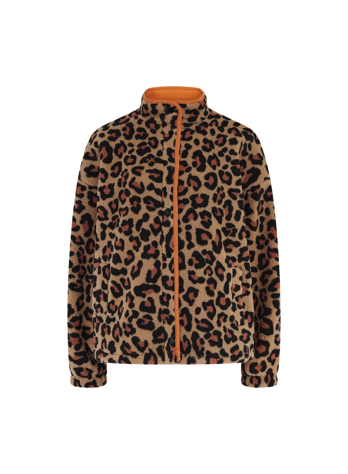 Sugarhill Remi Popper Fleece in Brown Leopard