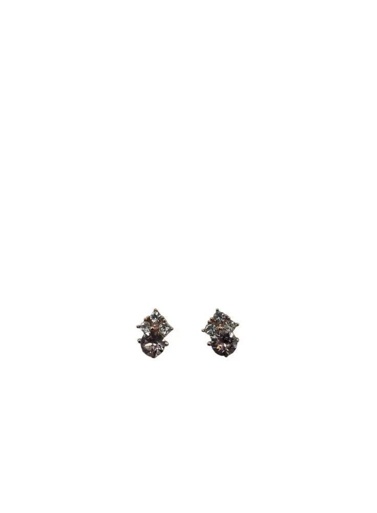 Vintage Style Champagne Stud Earrings from Sixton