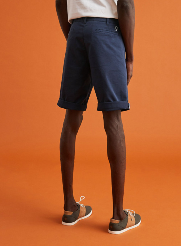 Saulieu Cotton Shorts in Moonlight Blue from Faguo