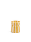 Cabana 6.5oz Ochre Striped Candle - Gold Coast from Designworks Ink