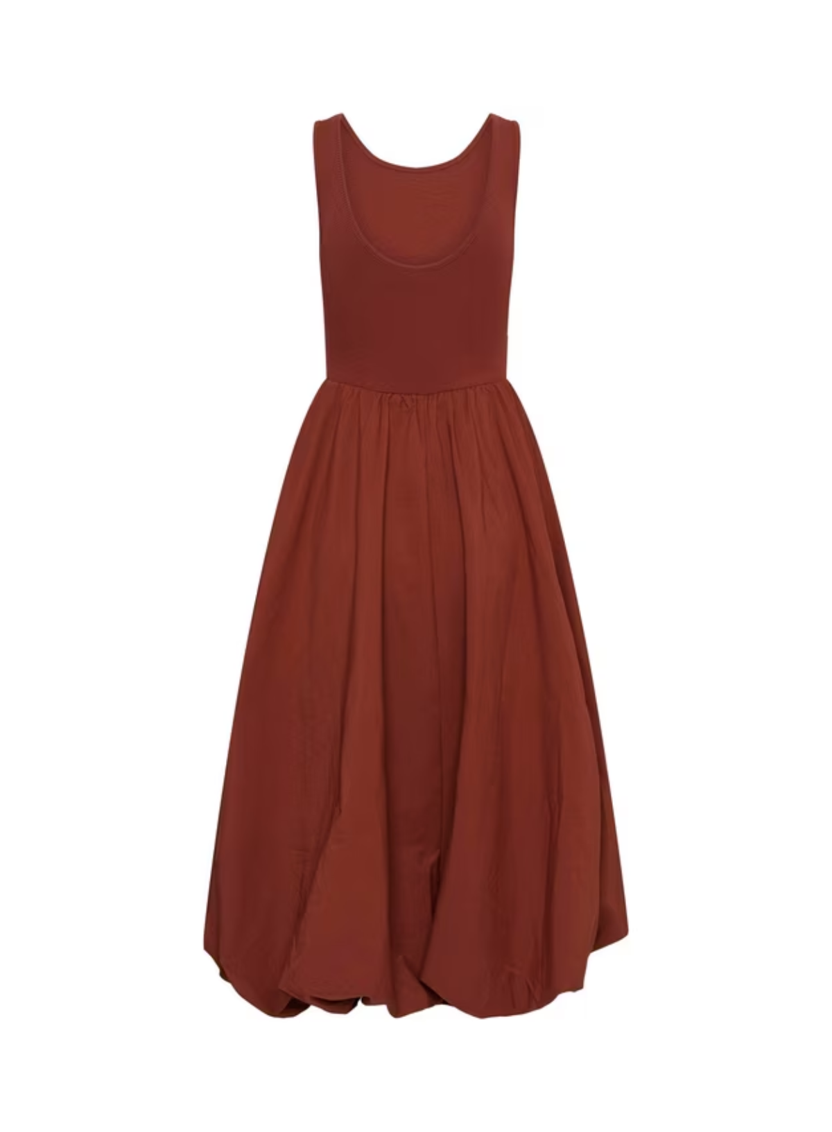 Kaffe Kirsten Strappy Dress in Burnt Henna