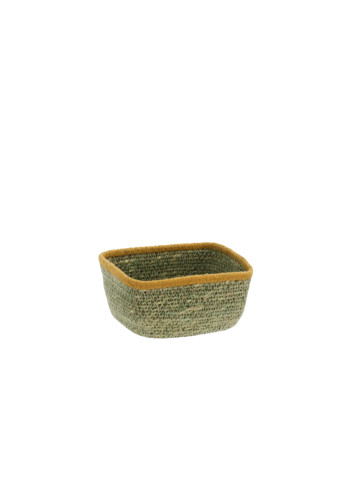 Madam Stoltz Small Square Seagrass Basket