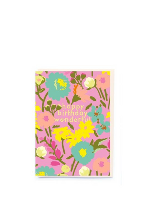 Bright Florals Birthday Card from Noi