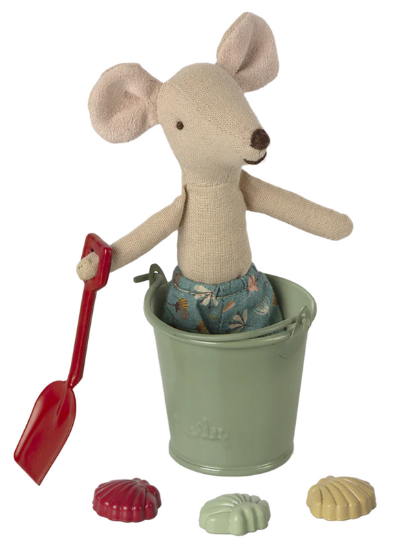 Beach Set - Shovel, Bucket & Shells from Maileg