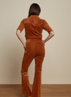 Garbo Flare Jumpsuit in Bombay Brown from King Louie