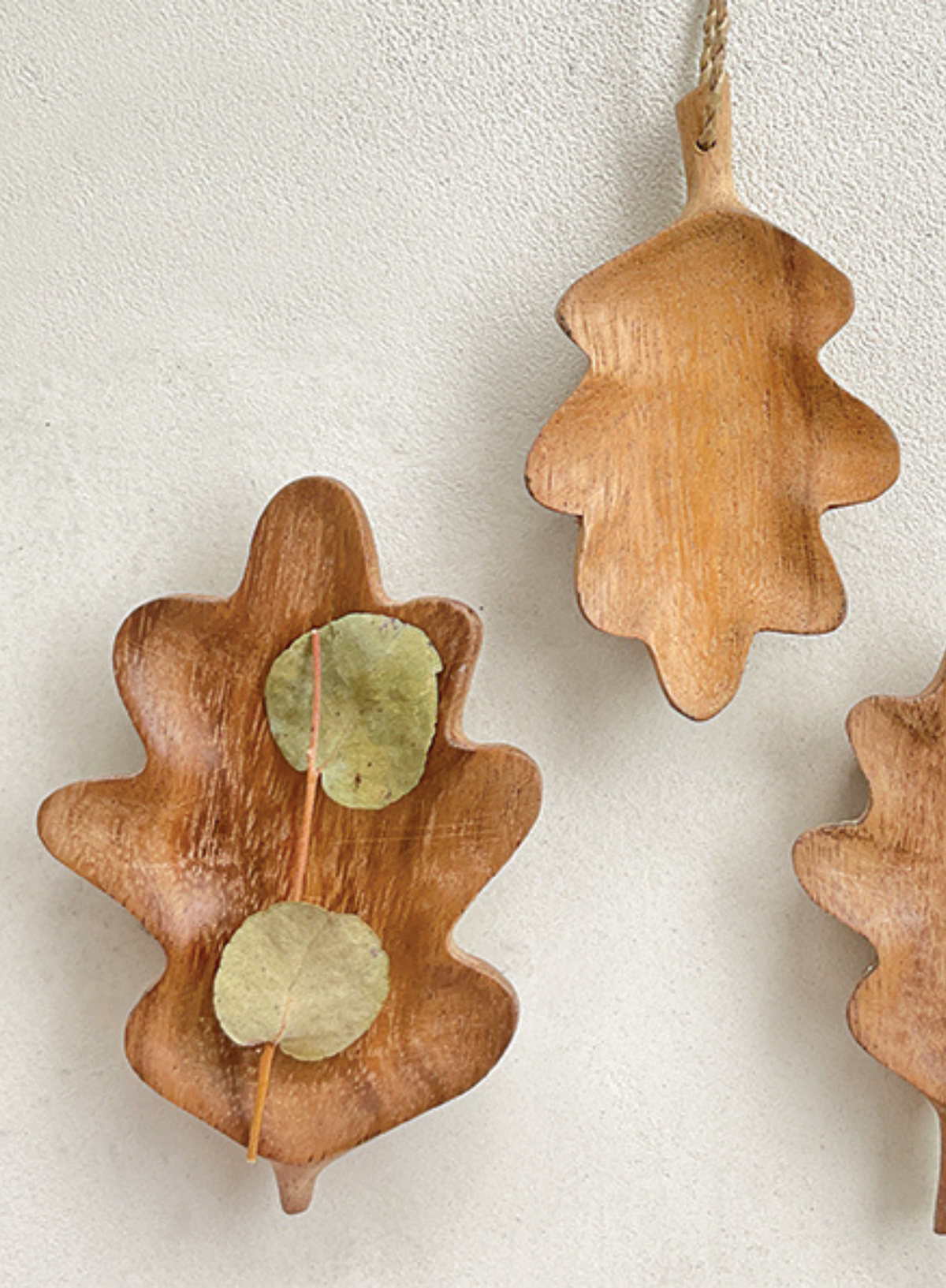 East of India Flat leaf bowl Oak