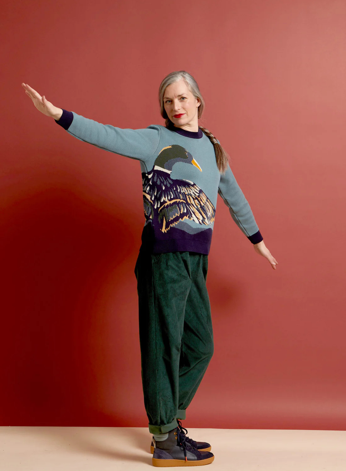 Esther Knit in Mineral Blue Duck from Palava