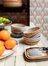 70's Ceramics Dessert Bowl in Orange from HK Living