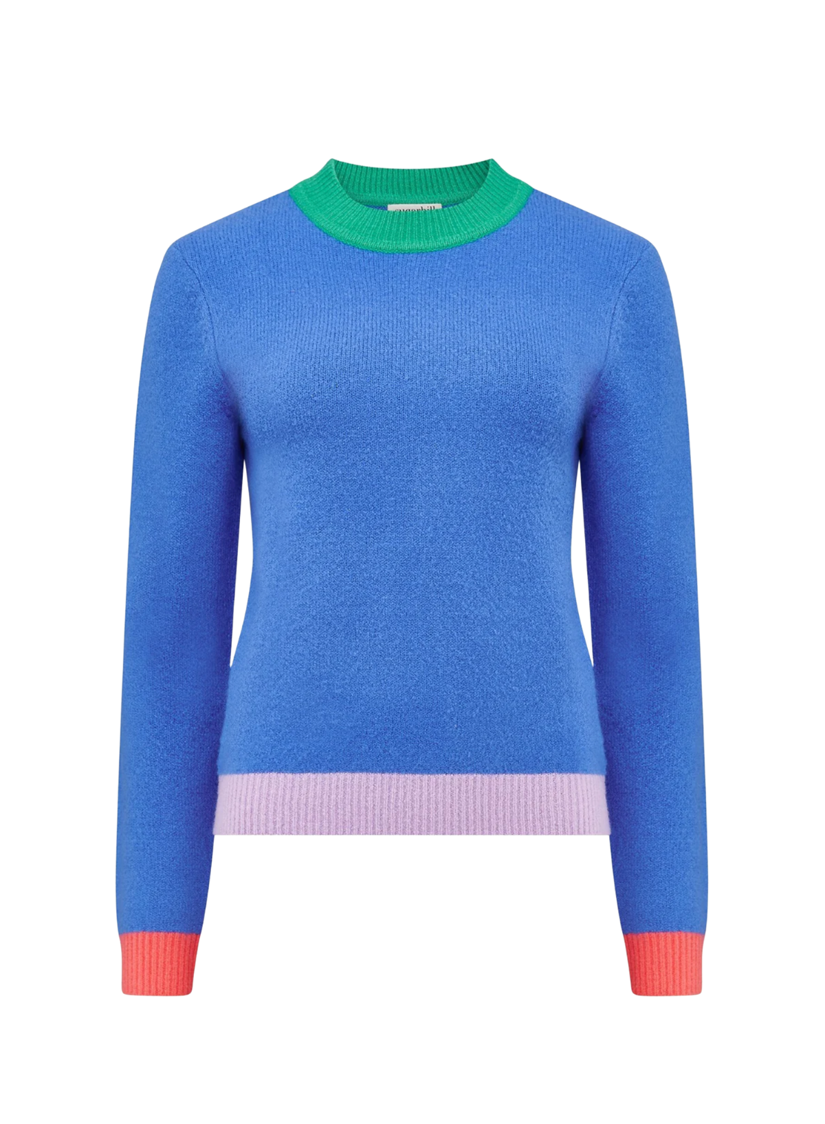 Sugarhill Honor Colour Block Blue Jumper