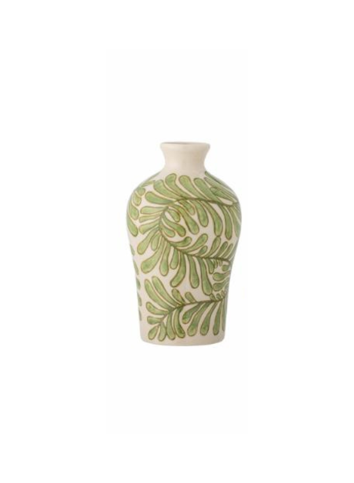 Bloomingville Fauni Stoneware Vase Green